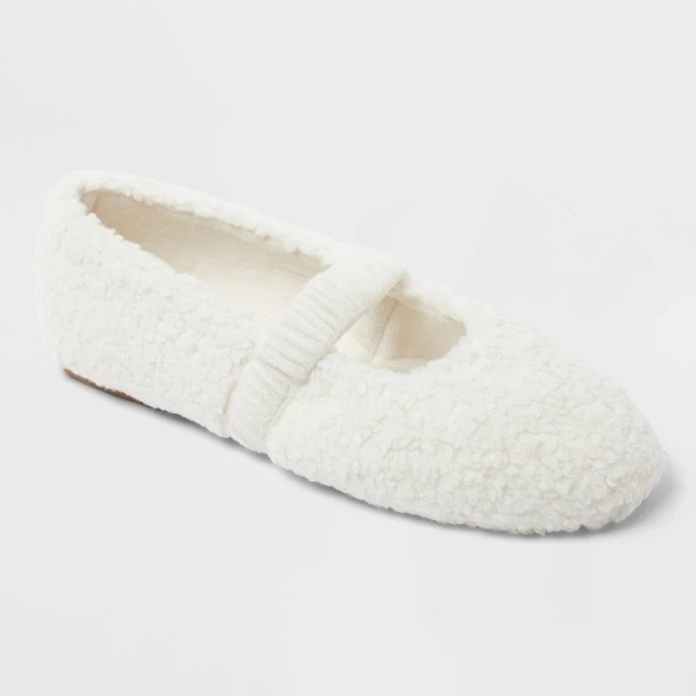 Auden Women’s Cream Padma Sherpa Ballet Slippers